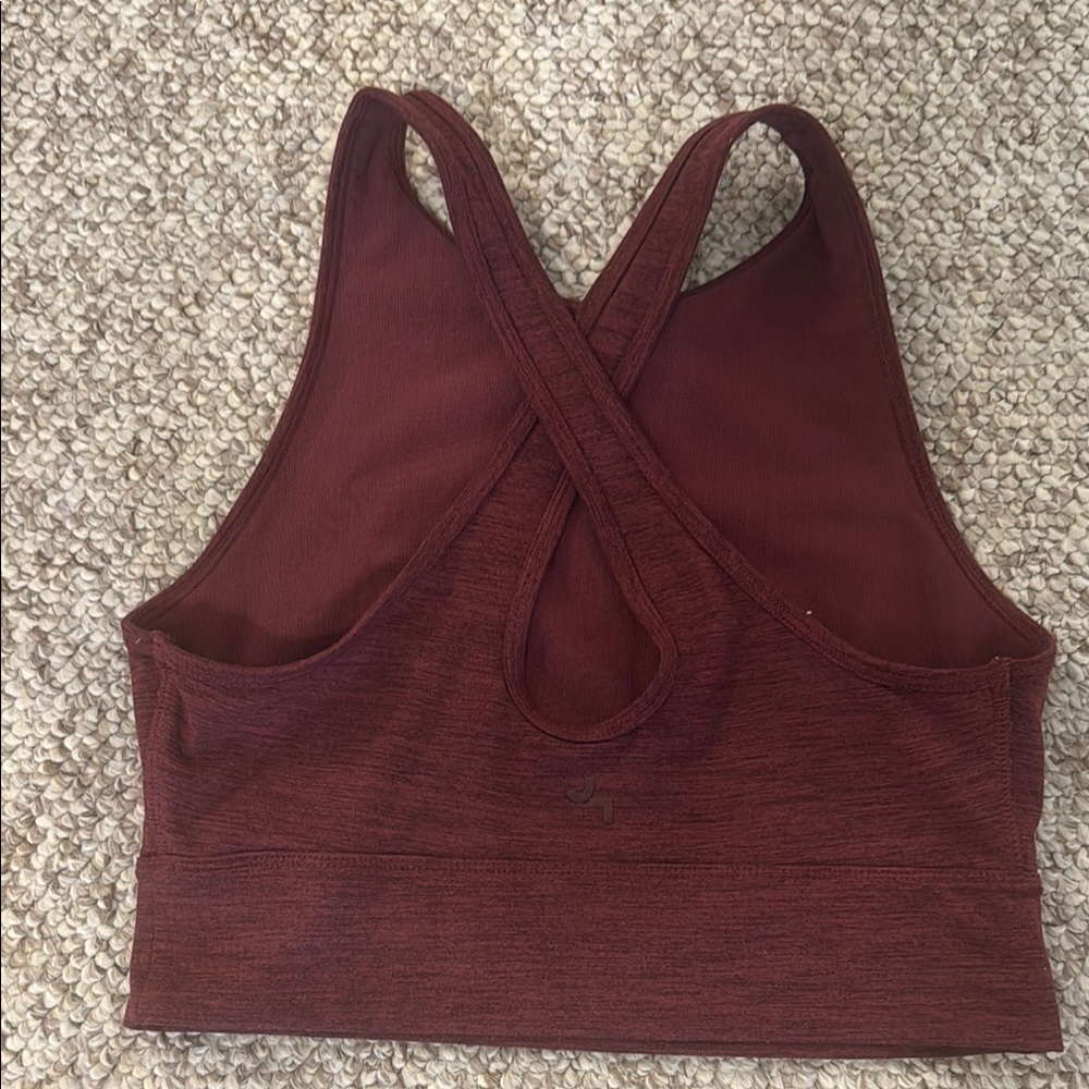 Women's Burgundy Sports Bra